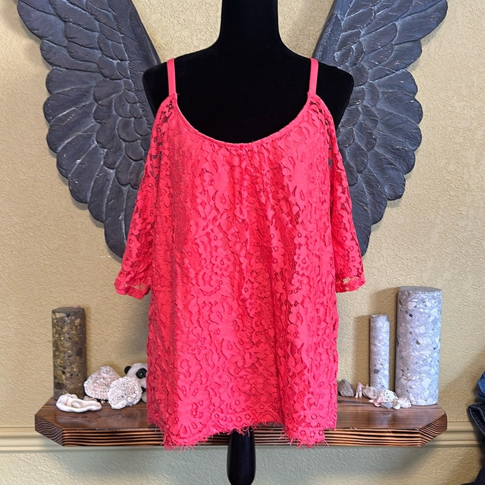 Ricki’s open Shoulder Lace Shirt